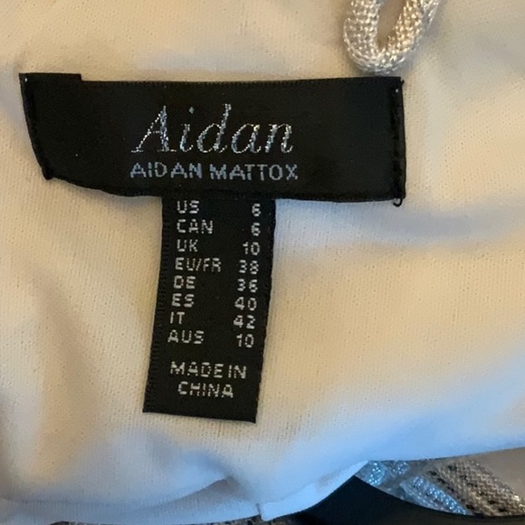 Aidan Mattox Knit Foiled Jumpsuit - Picture 12 of 12